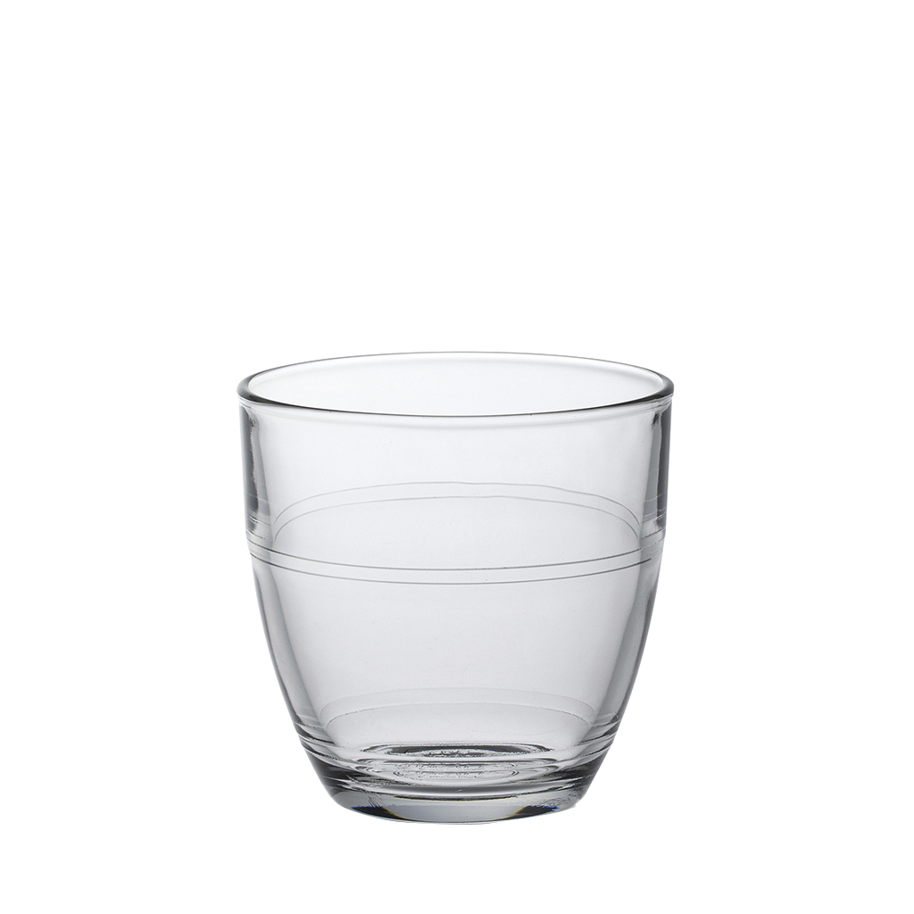 Le Gigogne. Clear Glass Coffee Cup. Tasse à café en verre transparent.