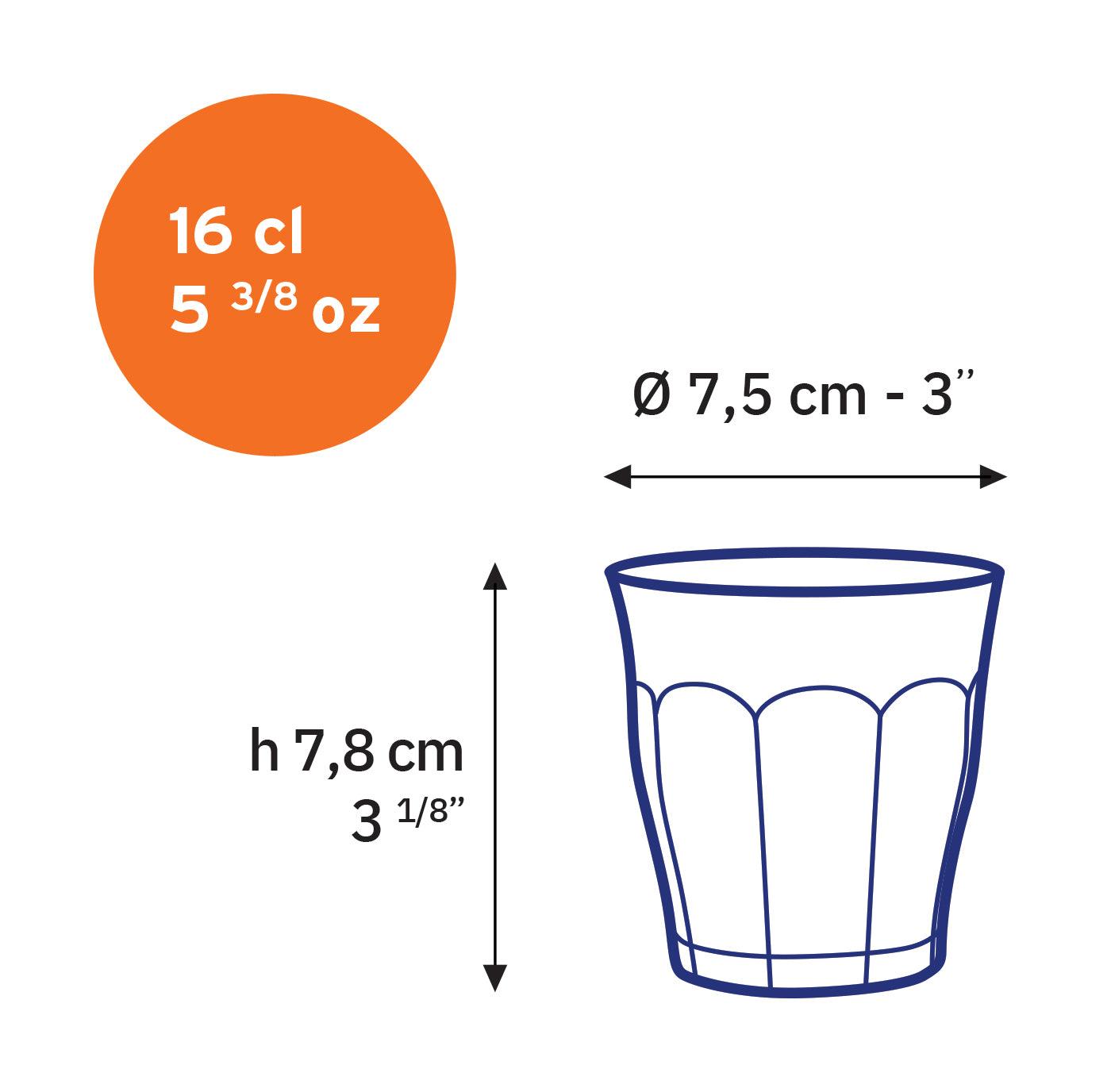 Le Picardie®  Clear Tumblers (Set of 6)