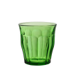 Duralex Le Picardie®  Short Cocktail Glass (Set of 6) Duralex Le Picardie. A green short glass tumbler with beveled edges. Un tumbler court en verre vert avec des bords biseautés.