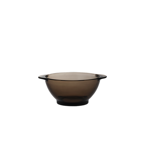 Duralex Lys. Sepia Glass Bowl with Handles. Le bol à oreilles en verre sepia.