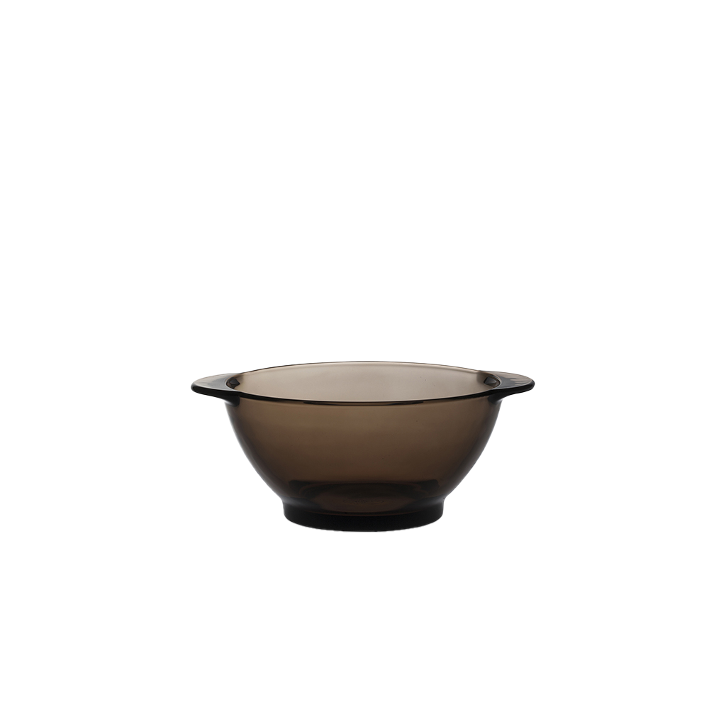 Duralex Lys. Sepia Glass Bowl with Handles. Le bol à oreilles en verre sepia