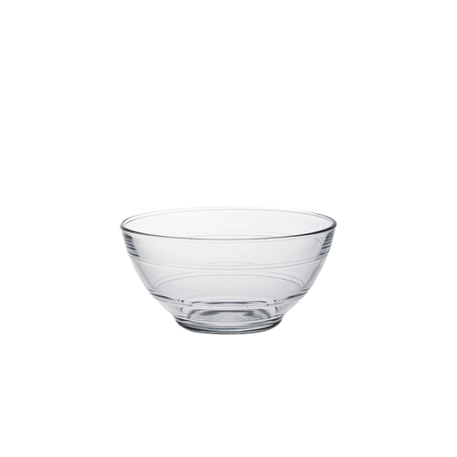 Le Gigogne. Clear Glass Bowl. Le bol en verre transparent.