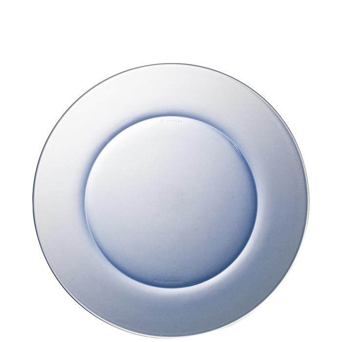 Duralex Lys. Marine Blue Glass Plate. L'assiette en verre blue marine.