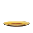 Duralex Lys - Assiettes plates 28, ou 23,5 cm (lot de 6) Duralex Lys. An amber yellow glass plate. L'assiette en verre jaune.