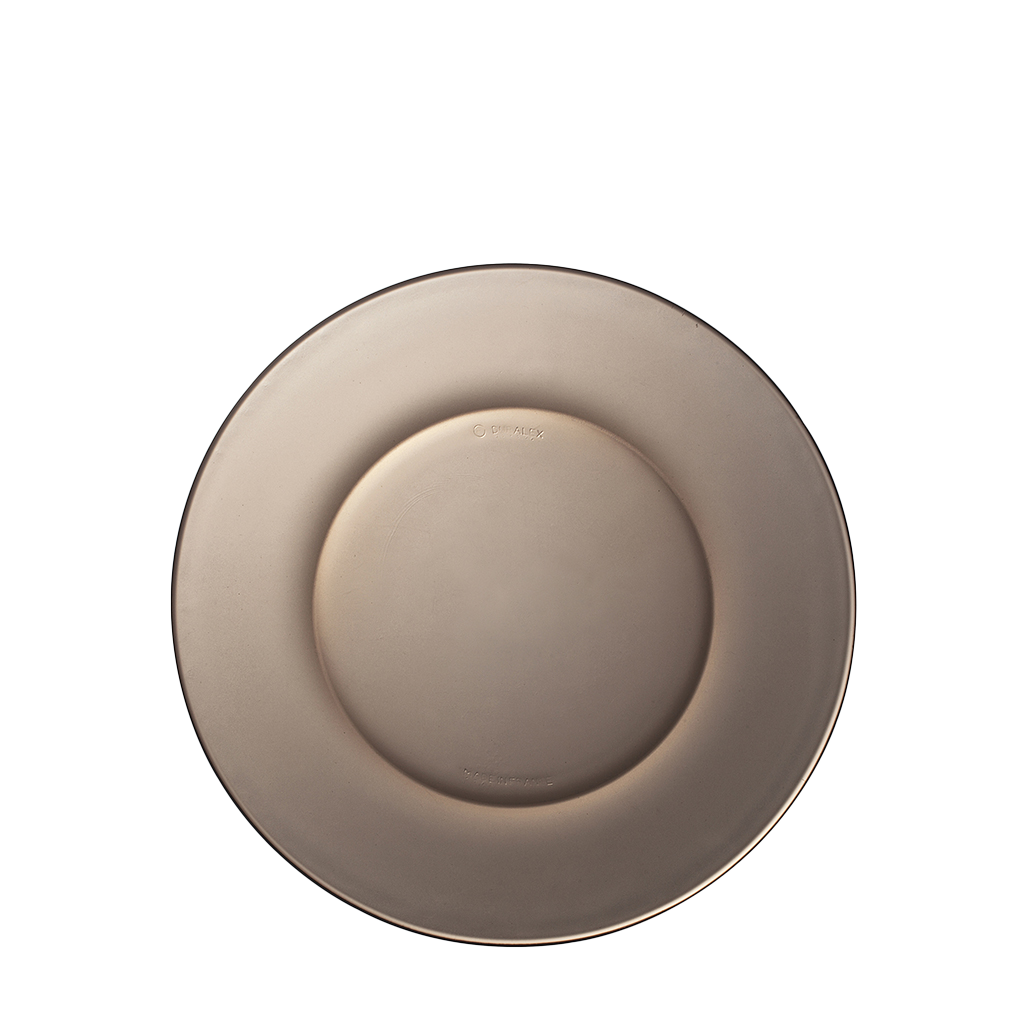 Duralex Lys. Grey Glass Plate. L'assiette en verre gris.
