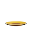 Duralex Lys Amber Dessert plate 19cm (Set of 6) Duralex Lys. Amber yellow glass plate. L'assiette en verre jaune ambré.