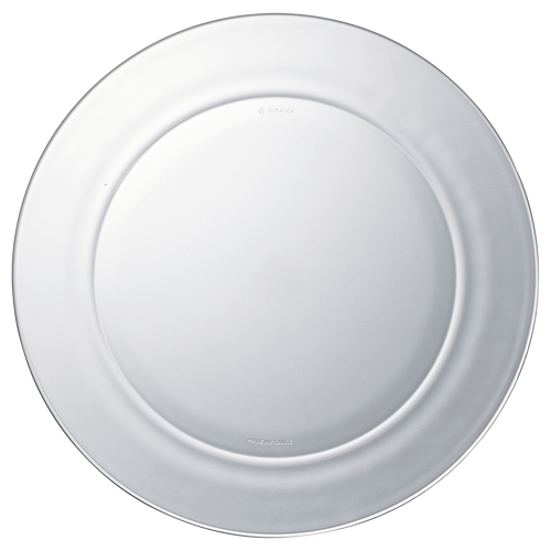 Duralex Lys. Clear Glass Plate. L'assiette en verre transparent.