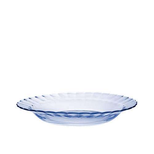 Duralex Le Picardie. Blue marine glass soup bowl. Le bol à soupe en verre bleu marine.