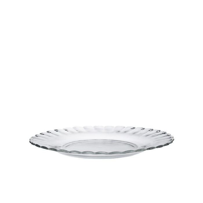 Duralex Le Picardie. Iconic Clear Glass Plate. L'assiette iconique en verre transparent.