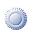 Duralex Le Picardie® - Assiette dessert 20,5 cm (Lot de 6) Duralex Le Picardie. Marine Blue Glass Plate. L'assiette en verre bleu marine.