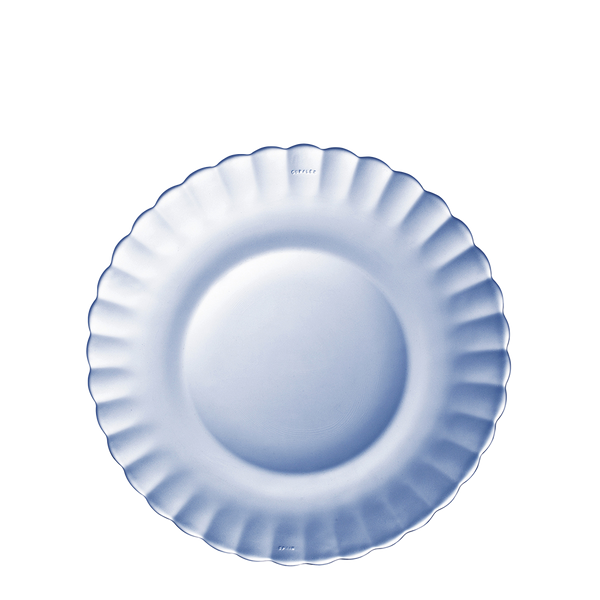 Duralex Le Picardie. Marine Blue Glass Plate. L'assiette en verre bleu marine.