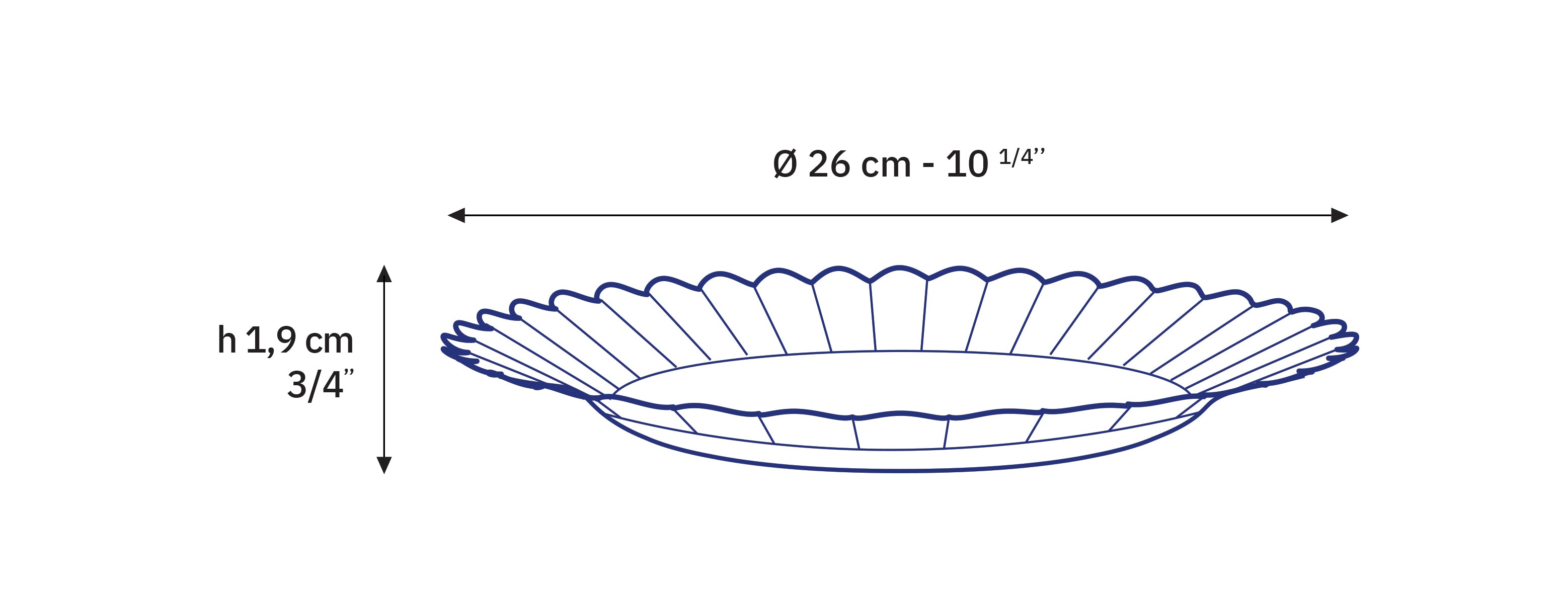Le Picardie®  - Amber Dinner plates 23cm or 26cm Dinner plates (set of 6)