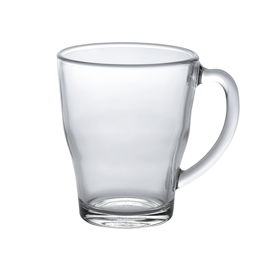 Duralex Cozy. Clear Glass Mug -350ml. La tasse en verre transparent - 350 ml