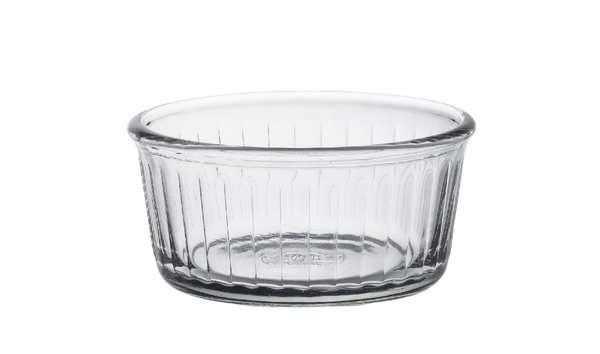 Duralex Ovenchef. Clear Glass Ramekin. Le ramequin en verre transparent.