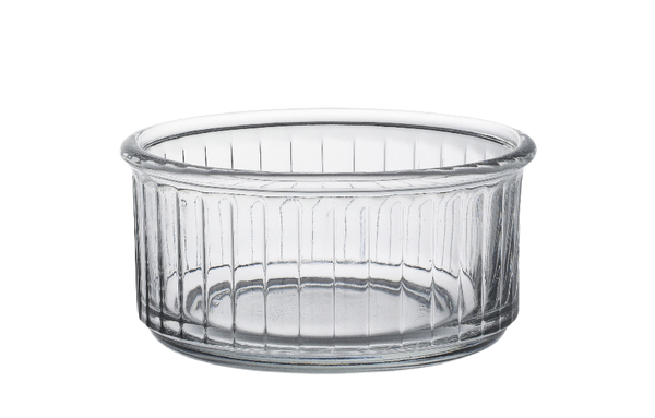 Duralex Ovenchef. Clear Glass Ramekin. Le ramequin en verre transparent.