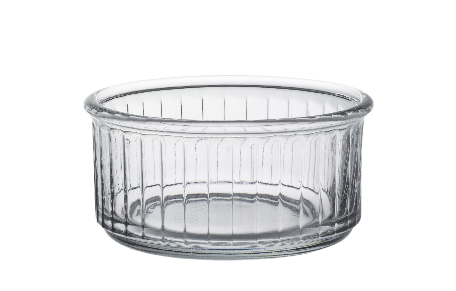 Duralex Ovenchef. Clear Glass Ramekin. Le ramequin en verre transparent.