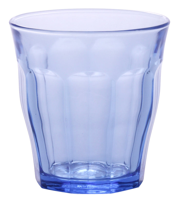 Duralex Le Picardie. Marine Blue Glass Tumblers. Le Verre en verre bleu marine.