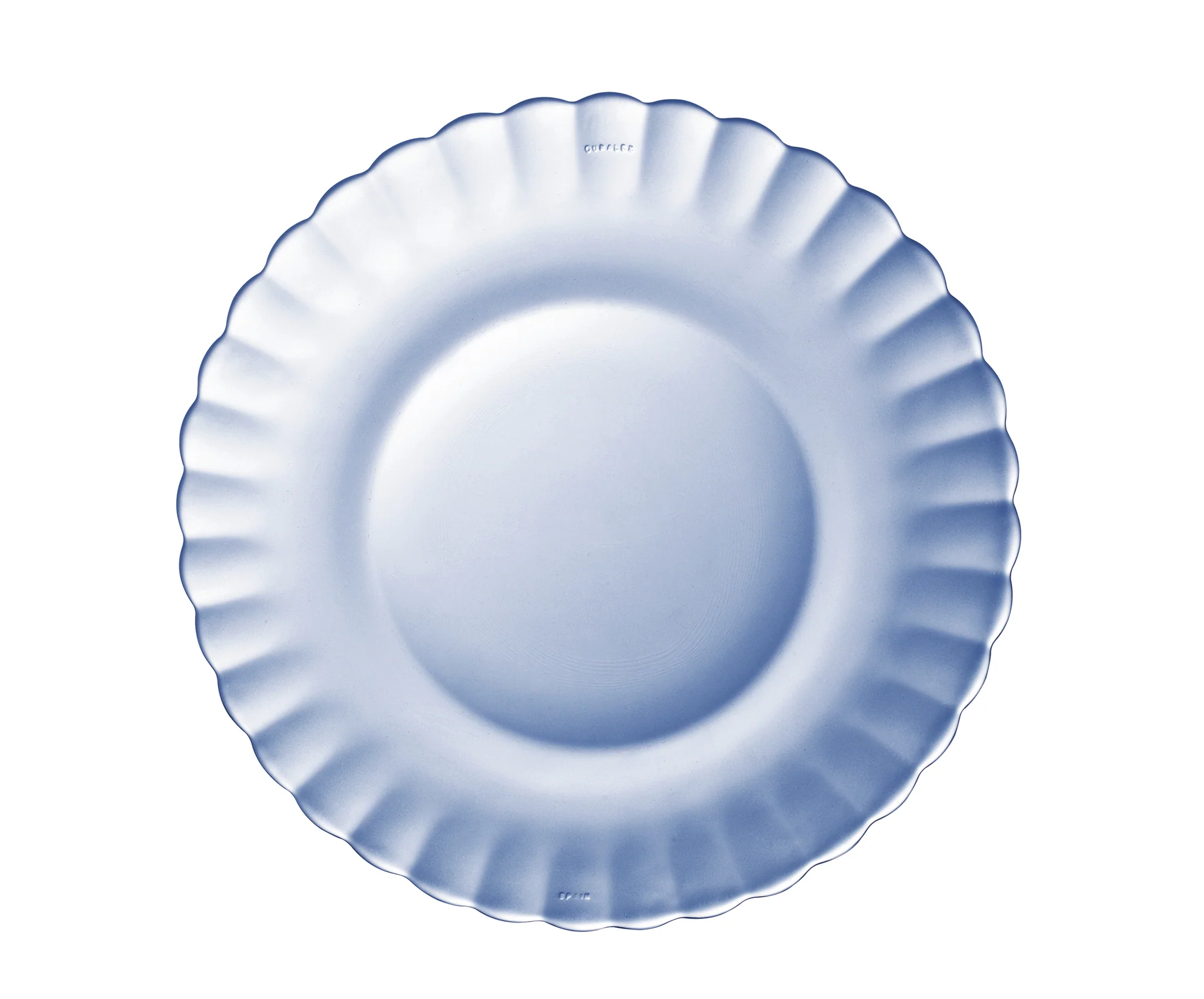 Duralex Le Picardie. Marine Blue Glass Plate. L'assiette en verre bleu marine.