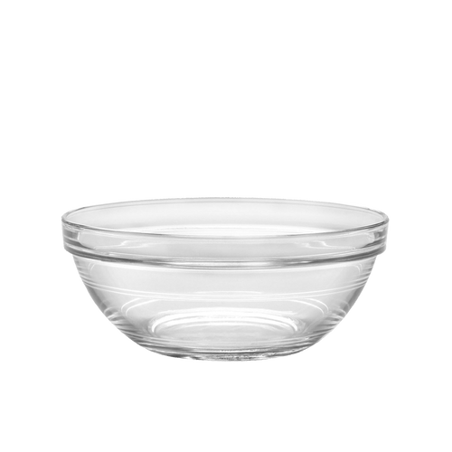 Duralex Gigogne. Clear Salad and Serving Glass Bowls. Les bols à salade et de service en verre transparent.