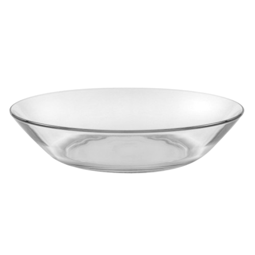 Duralex Lys. Clear Glass Soup Bowl. Le bol en verre transparent.