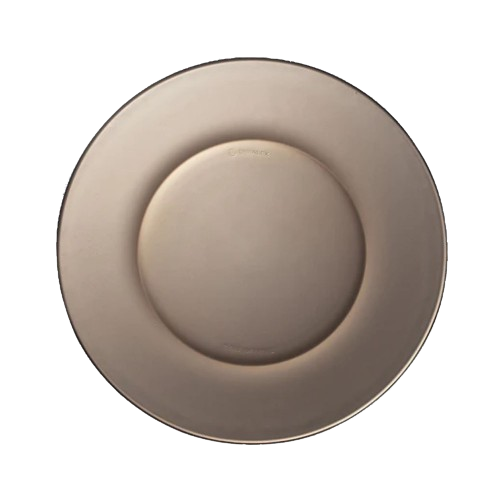 Duralex Lys. A sepia glass plate -23.5cm. Une assiette en verre sepia de 23,5 cm