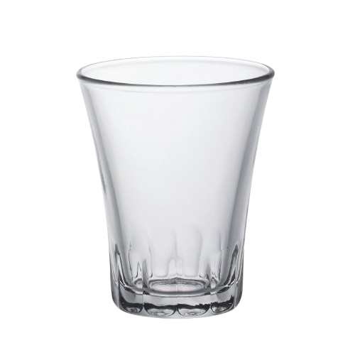 Duralex Amalfi. Tall clear glass. Le Verre transparent haut.