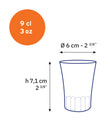 Duralex Amalfi Clear Tumbler 90 ml (set of 4) Amalfi Clear Tumbler 90 ml (set of 4)