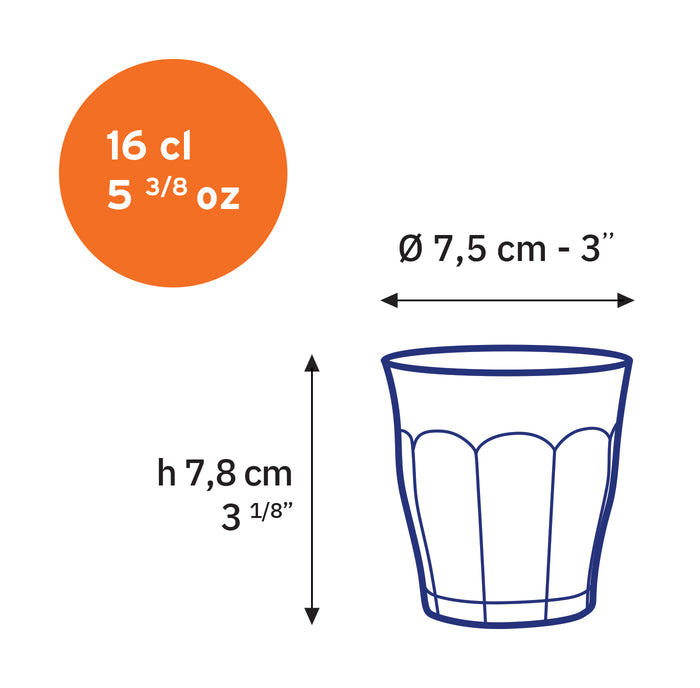 Le Picardie Clear 24 Piece Set - Duralex Canada | Tough Tempered Glassware