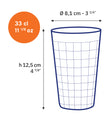 Duralex Verre à bière transparent Prisme (Lot de 6) Verre à bière transparent Prisme (Lot de 6)