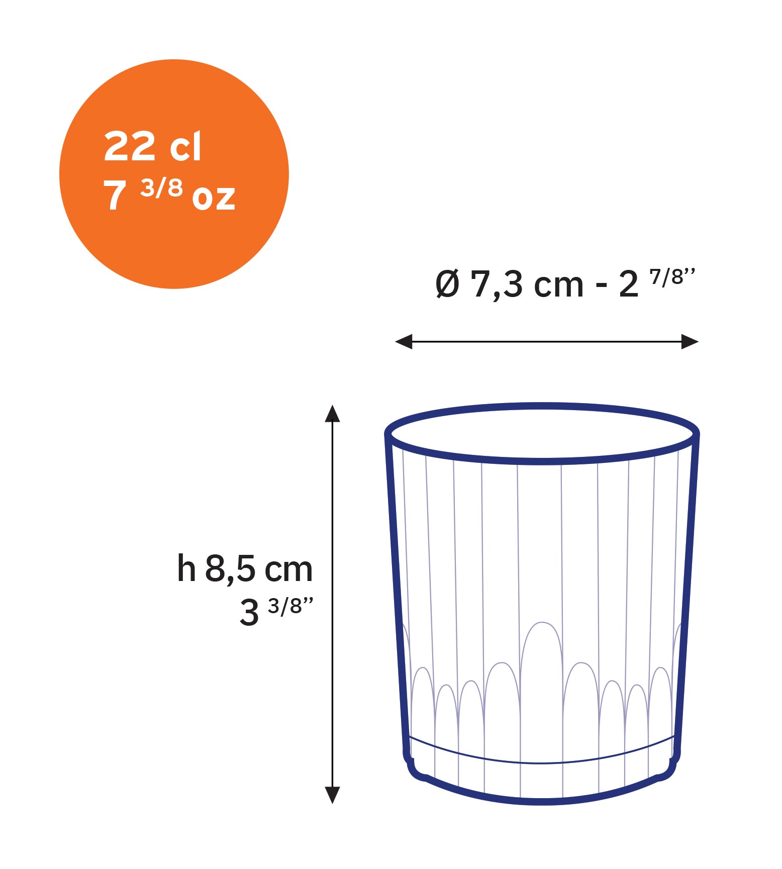 Verre à whisky Manhattan (Lot de 6)