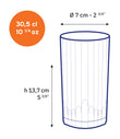Duralex Manhattan Highball Long Cocktail glass 305ml (Set of 6) Manhattan Highball Long Cocktail glass 305ml (Set of 6)
