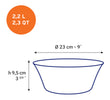 Duralex Saladier Lys Sepia 23 cm (lot de 2) Saladier Lys Sepia 23 cm (lot de 2)