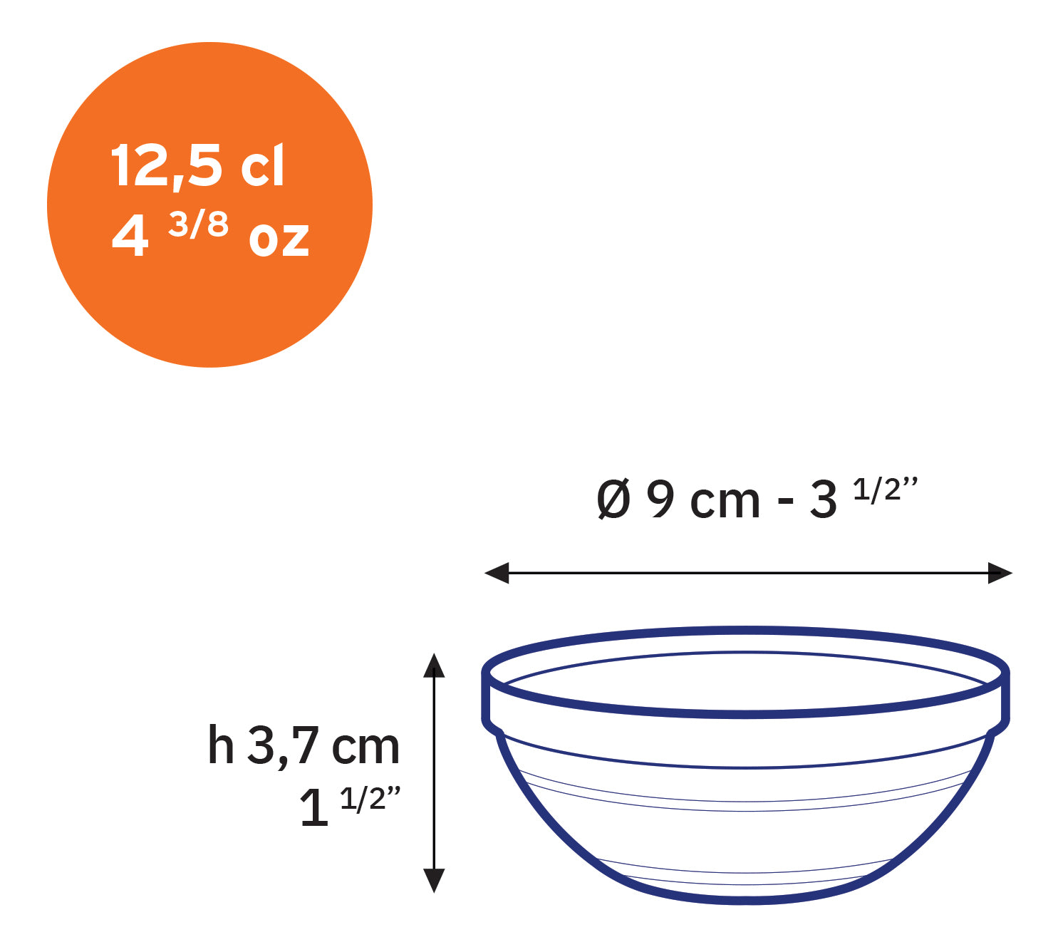 Le Gigogne® Clear stackable salad/mixing bowls set (9 Pc)