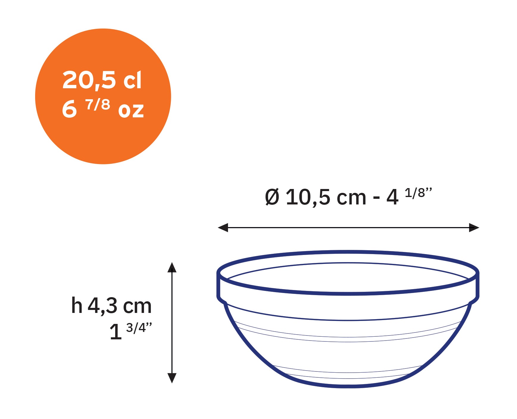 Le Gigogne® Clear stackable salad/mixing bowls set (9 Pc)
