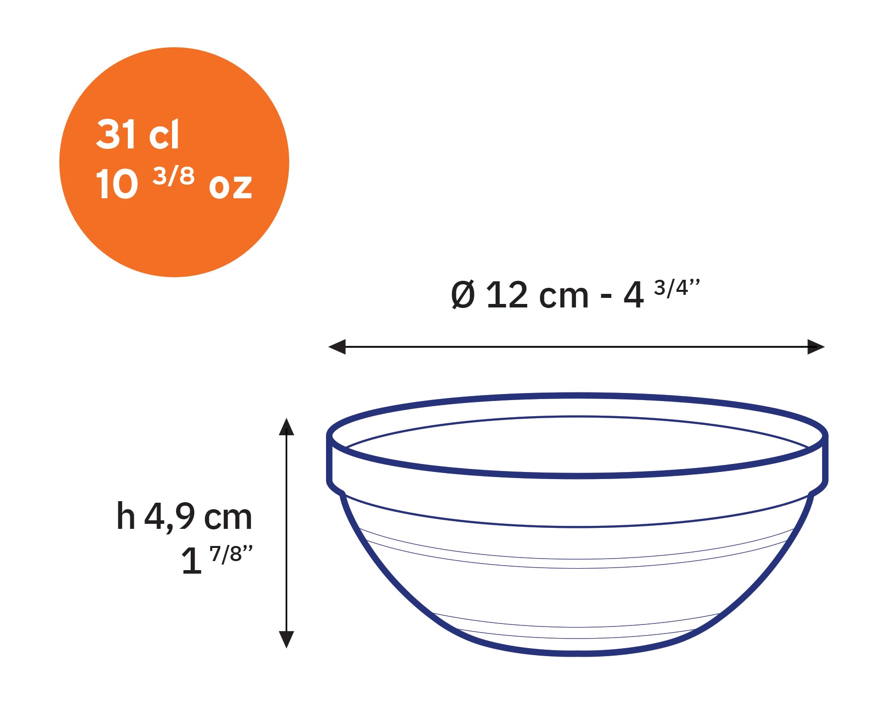 Le Gigogne® Clear stackable salad/mixing bowls set (9 Pc)