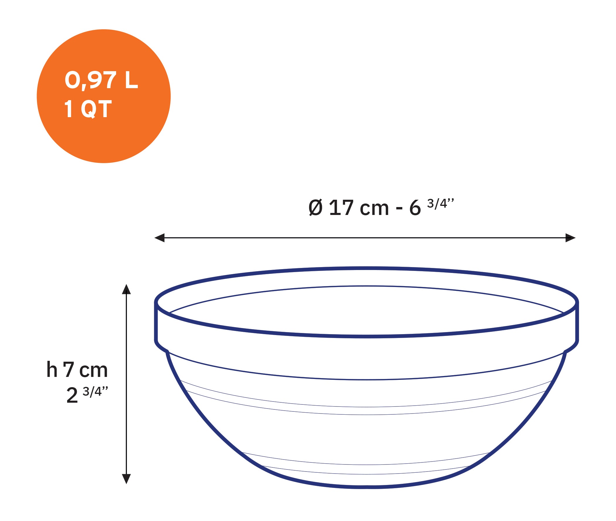Le Gigogne® Green Stackable Bowl (set of 3)