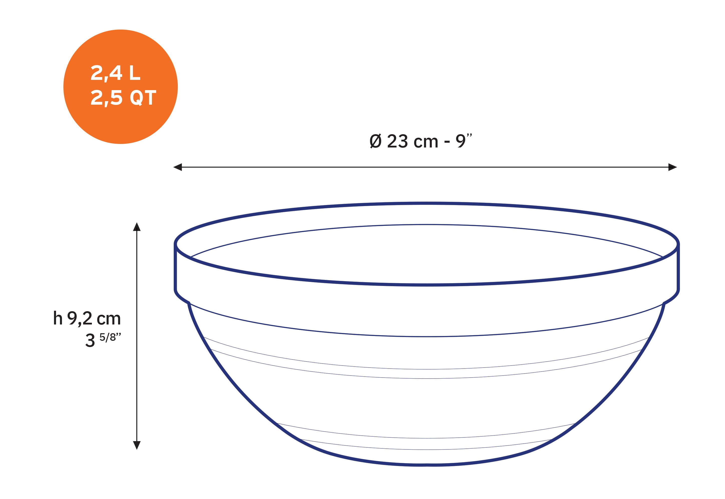 Salad bowl and Platter Serveware set