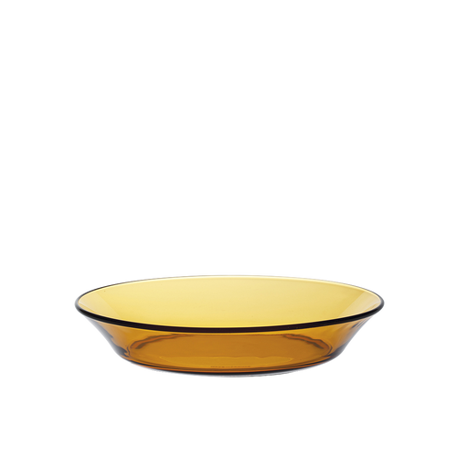 Lys - Amber Glass soup plate 19.5 cm (Set of 6)