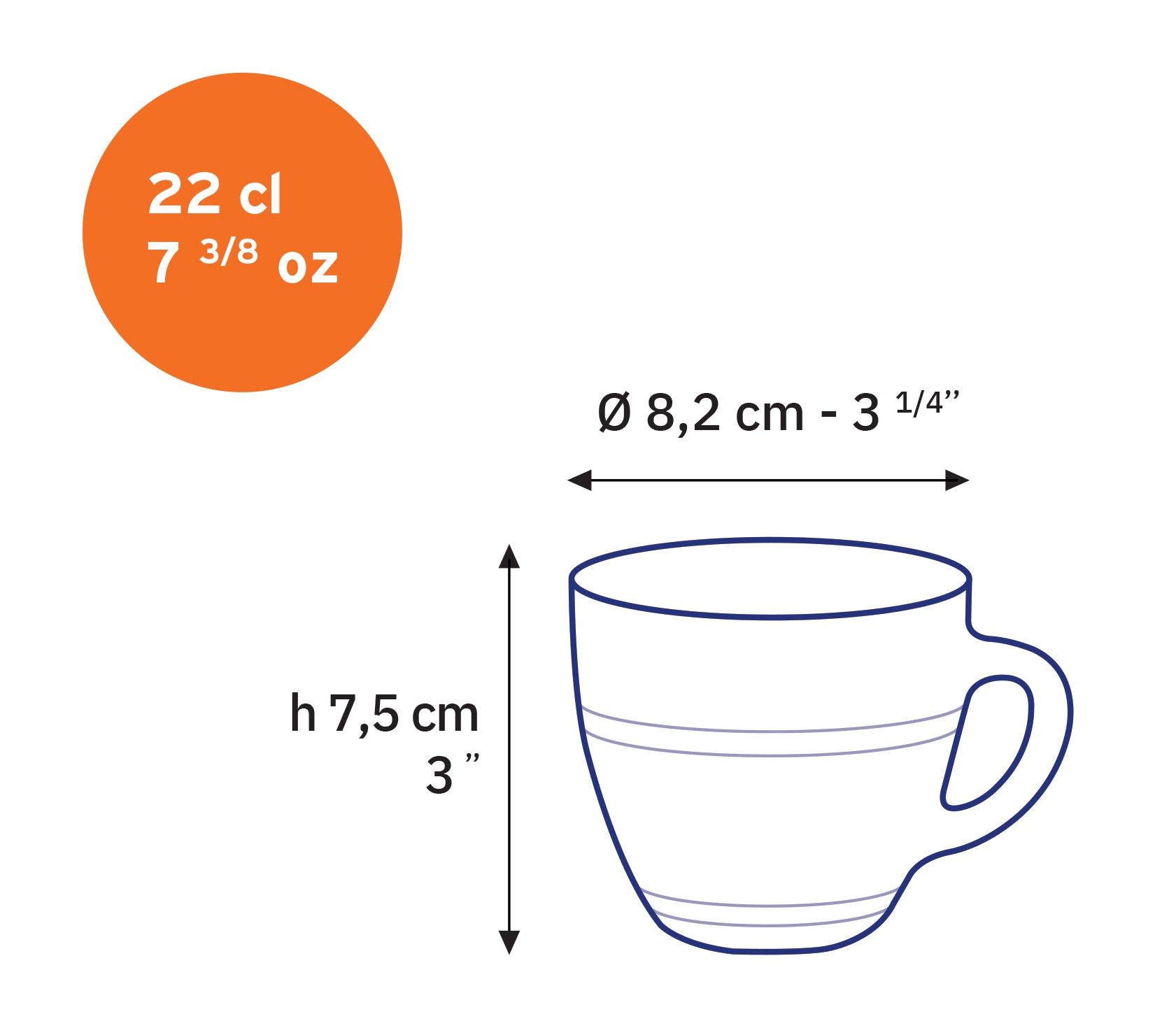 Le Gigogne® Coffee cup (Set of 6)