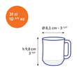 Duralex Lys Clear Stackable mug 31 cl (Set of 6) Lys Clear Stackable mug 31 cl (Set of 6)