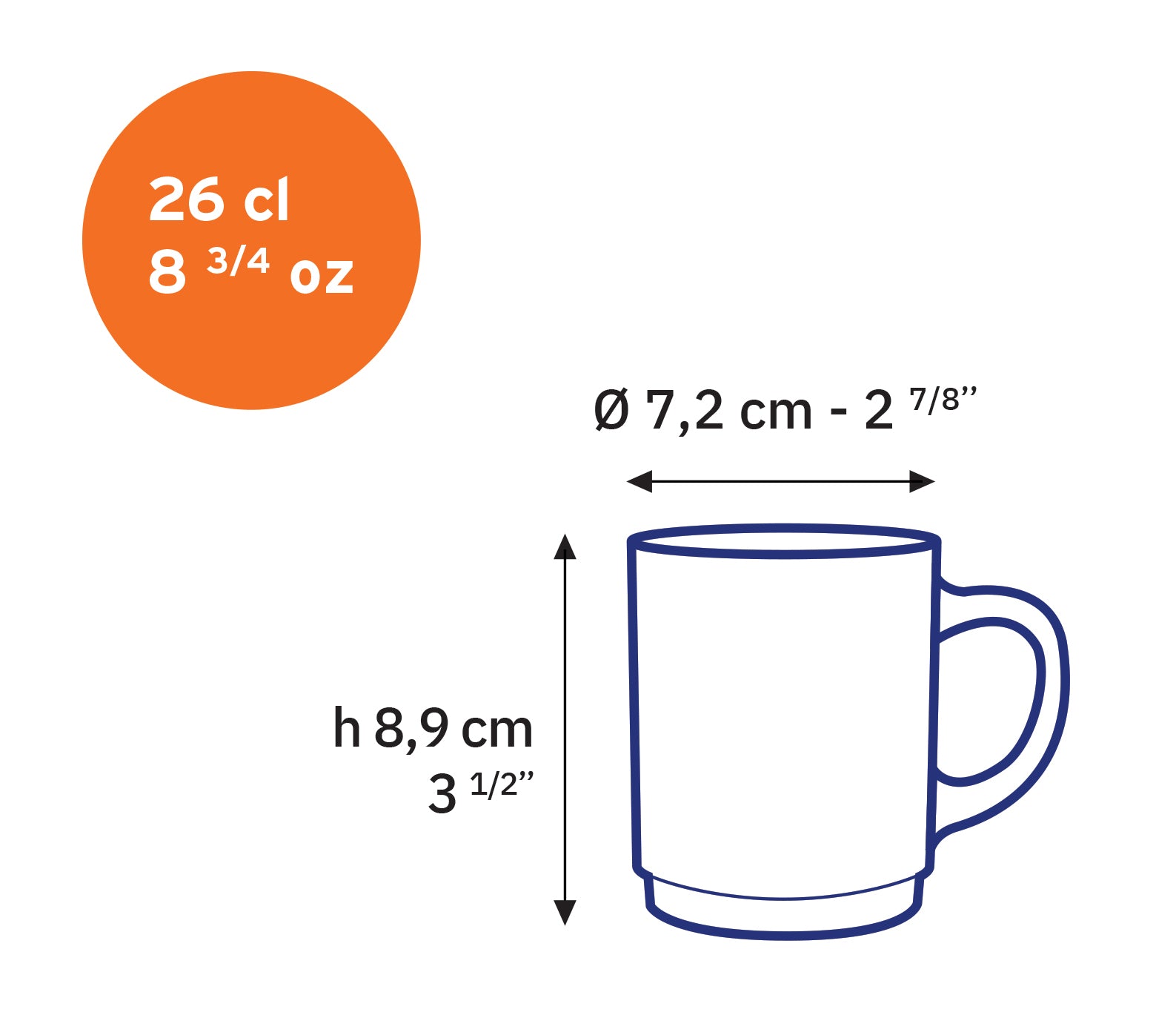 Versailles Saphir Mugs 260 ml