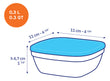 Duralex Freshbox Square Storage Container with translucent lid Freshbox Square Storage Container with translucent lid