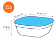 Duralex Freshbox Square Storage Container with translucent lid Freshbox Square Storage Container with translucent lid