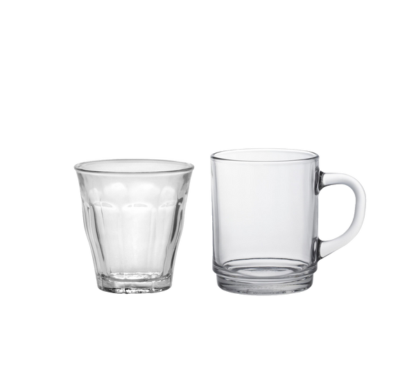 Versailles Mug & Picardie Tumbler Set – 12 Piece Matching Color Collection