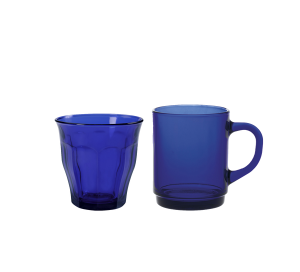 Versailles Mug & Picardie Tumbler Set – 12 Piece Matching Color Collection