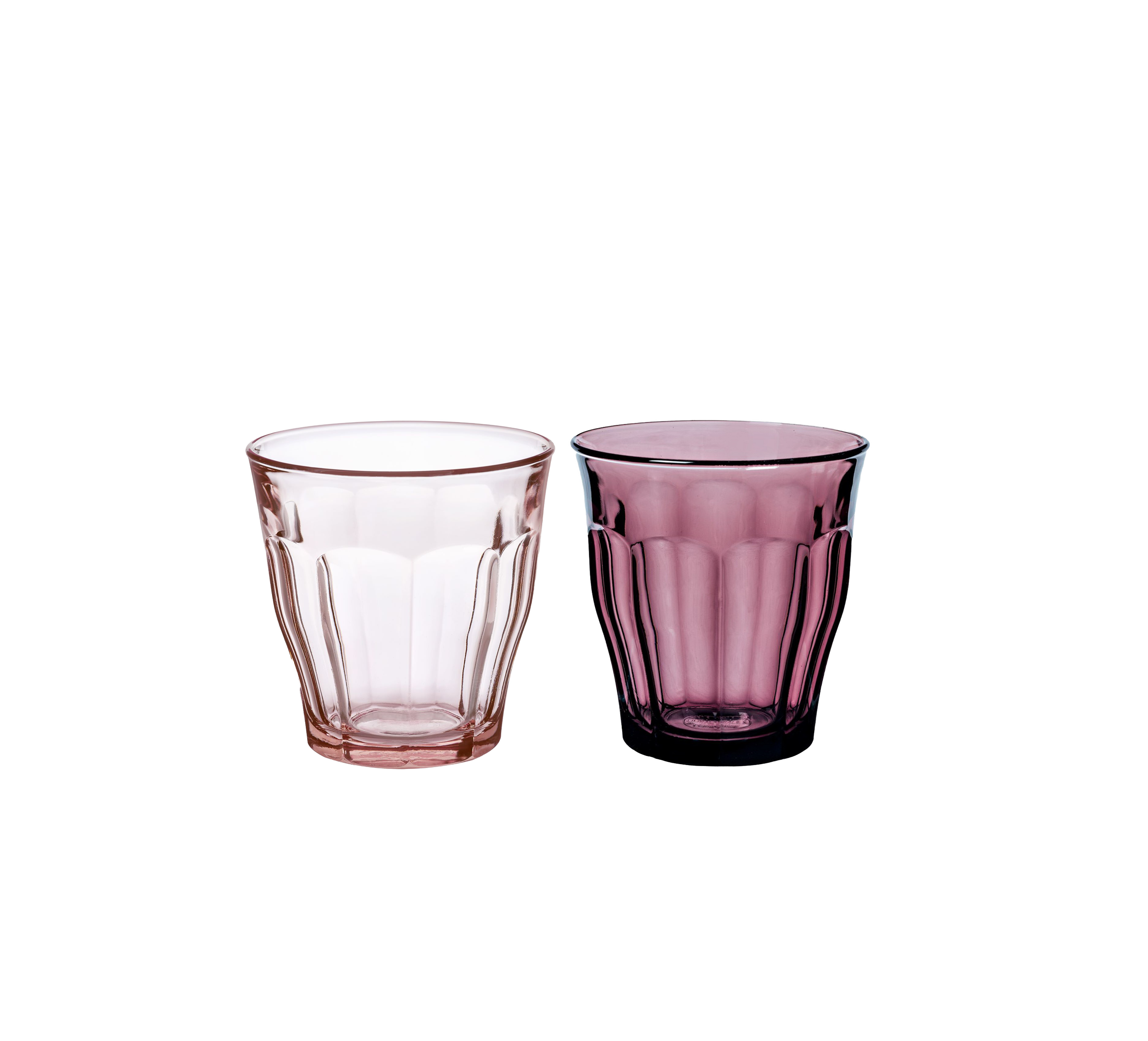Picardie Mixed Color Tumbler Set – 250ml (4 Rose / 4 Plum)