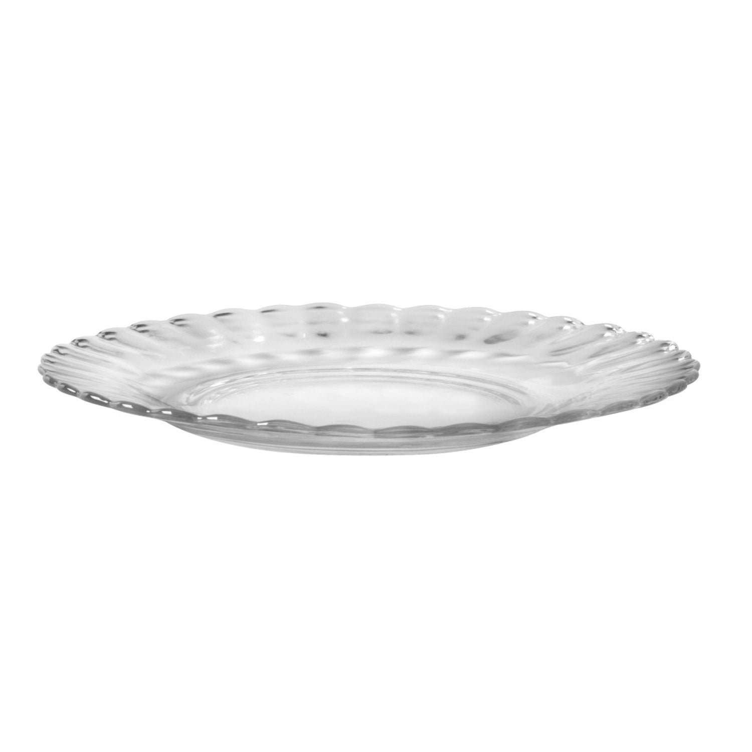 Picardie Clear Glass Plate Set (18-Piece) – 20cm, 26cm & Deep 23cm