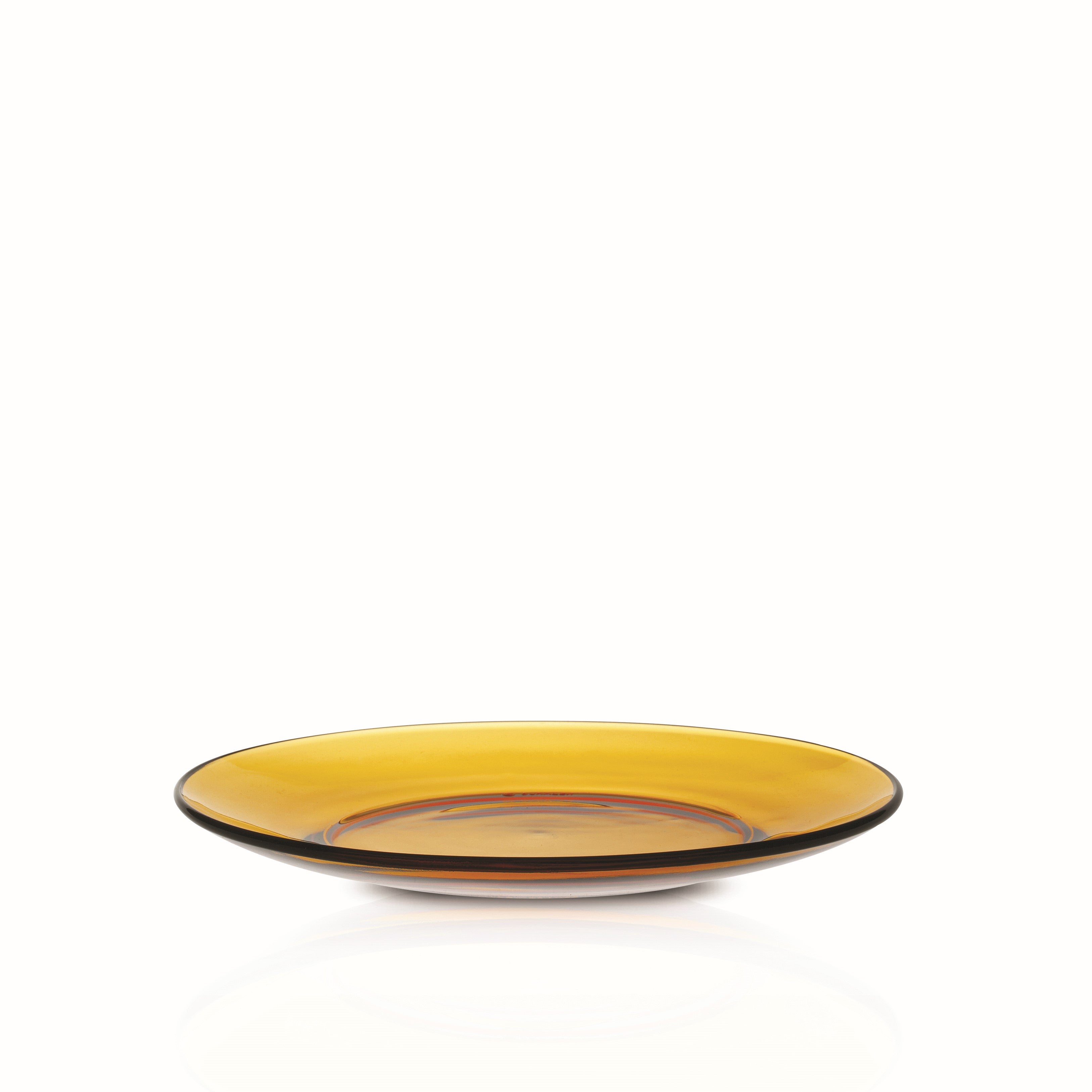Duralex Lys Amber & Saphir Glass Plates – Set of 6 (3xeach) – 19cm