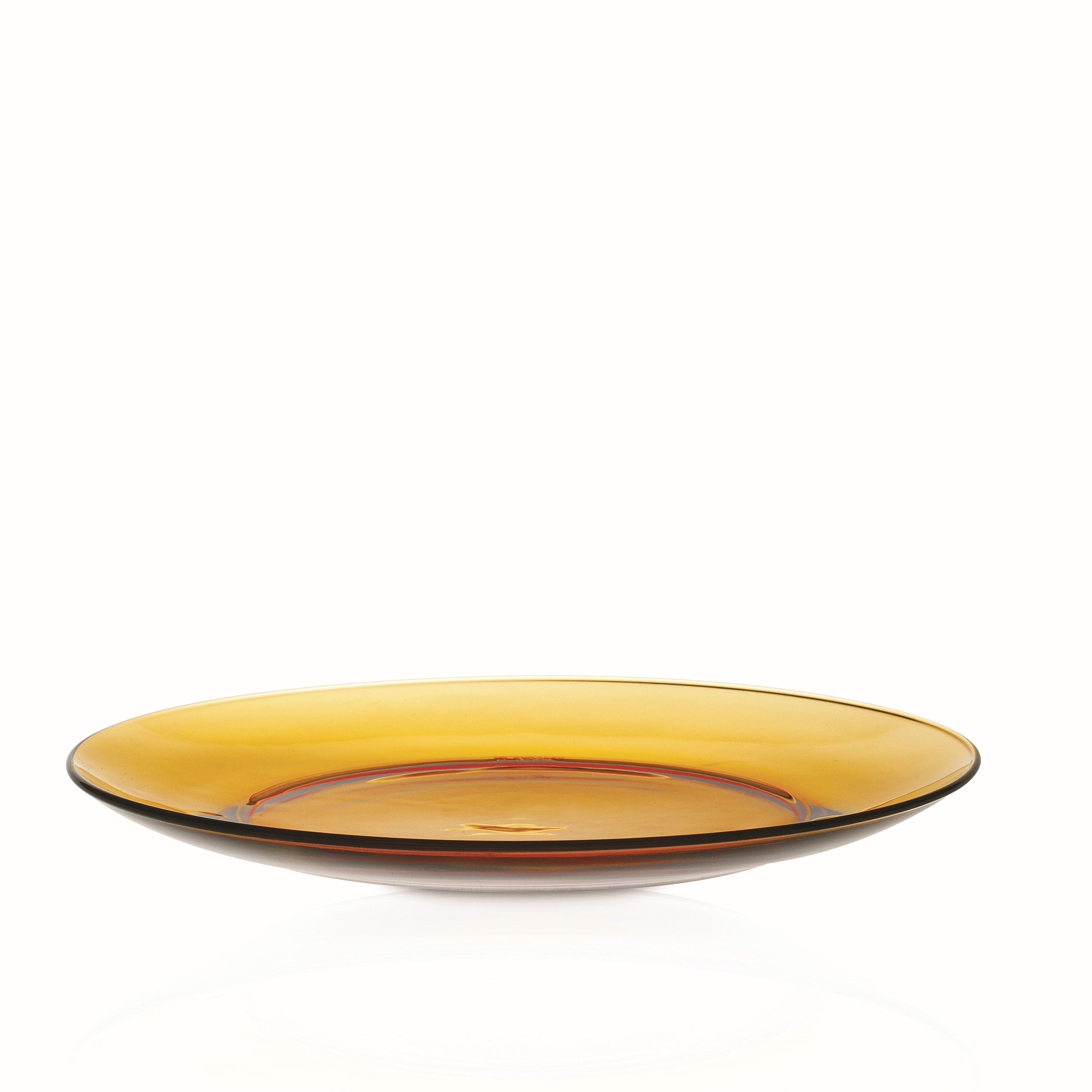 Duralex Lys Amber & Sapphire Glass Plates – Set of 6 (3x each) – 23cm