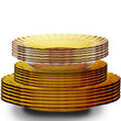 Duralex Canada | Tough Tempered Glassware Picardie Amber Glass Dinner Set (18-Piece) – 26cm, 23cm & Deep Plate Picardie Amber Glass Dinner Set (18-Piece) – 26cm, 23cm & Deep Plate